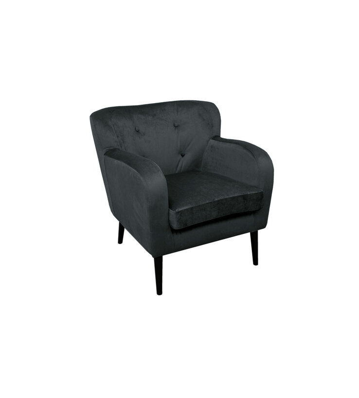 Cocktailsessel Prestige Stoffbezug Grau ca. 79 x 82 x 89 cm
