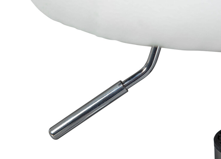 Hocker Dieter weiß 33 x 50-66 x 33 cm