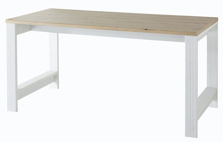 Schreibtisch Jasmin weiß/Artisan Eiche NB