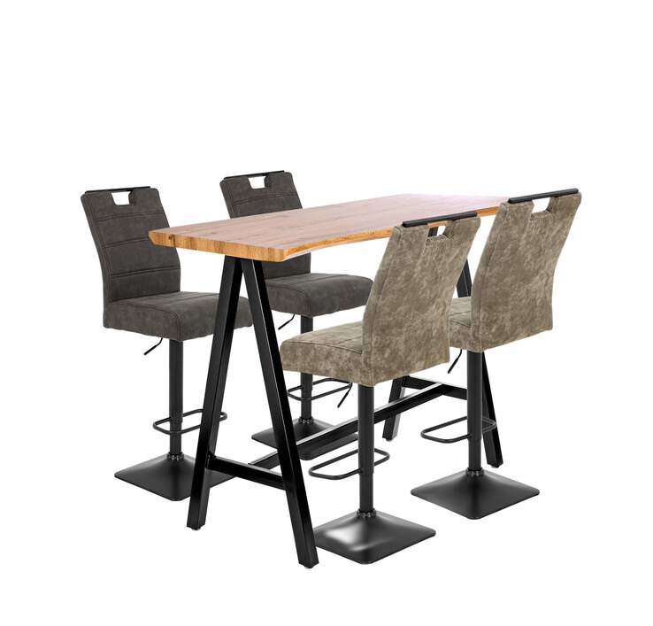 Bartisch Kenai Eiche-Optik/schwarz 120x57 cm