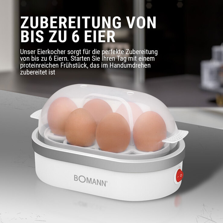 BOMANN Eierkocher EK 5022 CB Weiß 400 Watt