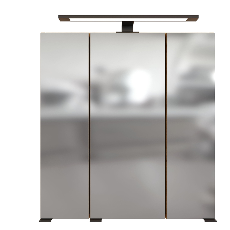 Spiegelschrank Limburg braun B/H/T 60x64x20 cm