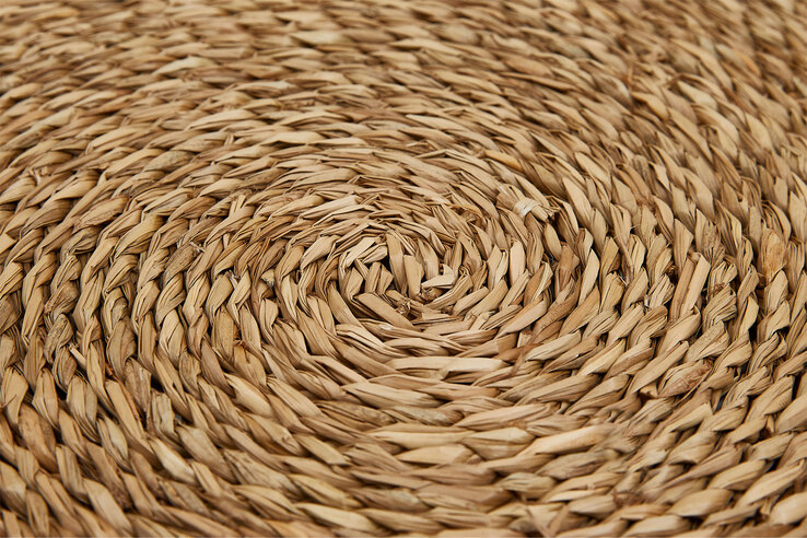 Teppich Kalahari rund 130 cm Natur