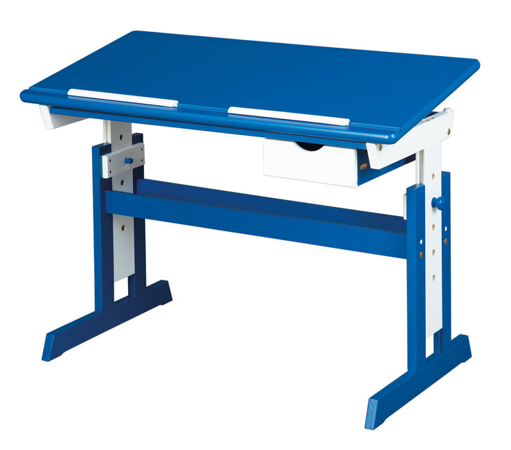Kinder Schreibtisch David 109 x 55 cm Blau/Weiß