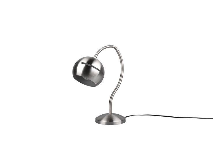 Fletcher Tischleuchte 593300107 grau, silberfarbig, B/H: 15 / 42,5 cm, Metall