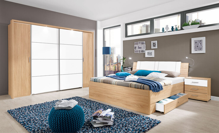 Passepartoutrahmen für Kleiderschrank Eiche sägerau Nachbildung ca. 270 x 210 cm