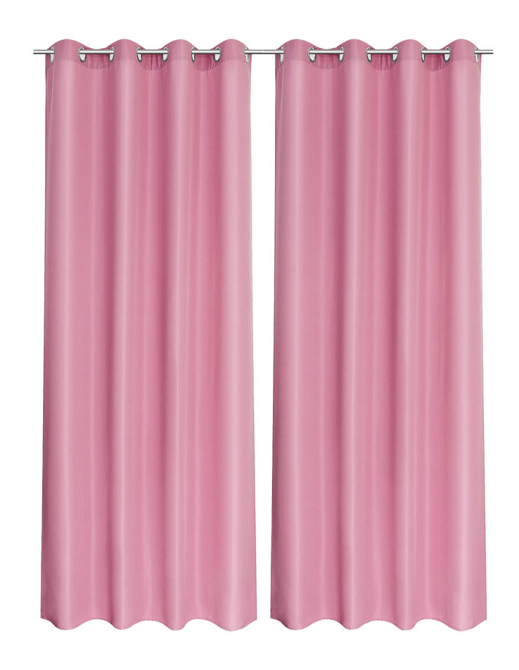 2er Set - Ösenvorhang Lanos Rosa
