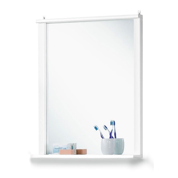 Badezimmerspiegel Bern Weiß ca. 67 x 78 x 12 cm