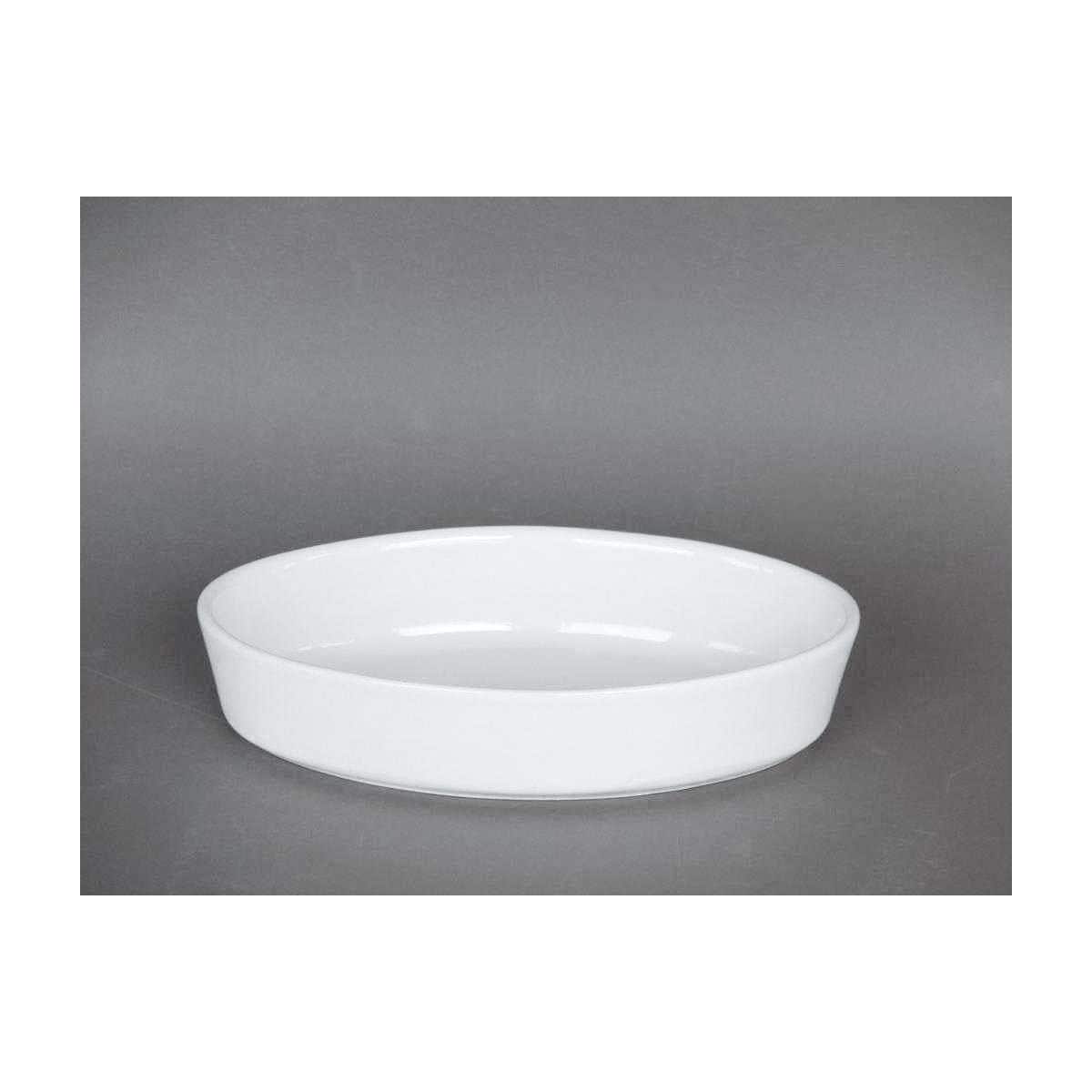 Auflaufform Profi Line Keramik Weiß oval
