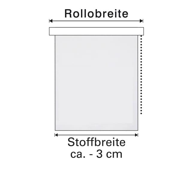 Rollo, Ornament, weiß, ca. 60 x 175 cm | Möbel Boss | Seitenzugrollos