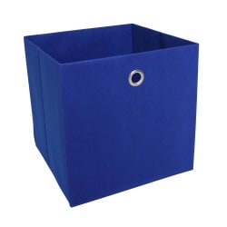 Faltbox Fleece Blau ca. 32 x 32 x 32 cm