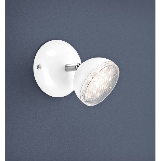 LED-Spot Kunststoff Weiß Glänzend 1-flammig