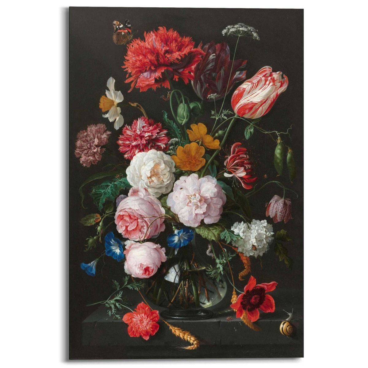 Reinders! Wandbild 60x90 cm Stillleben mit Blumenvase 60 x 90 cm Dekopanel  | Möbel Boss