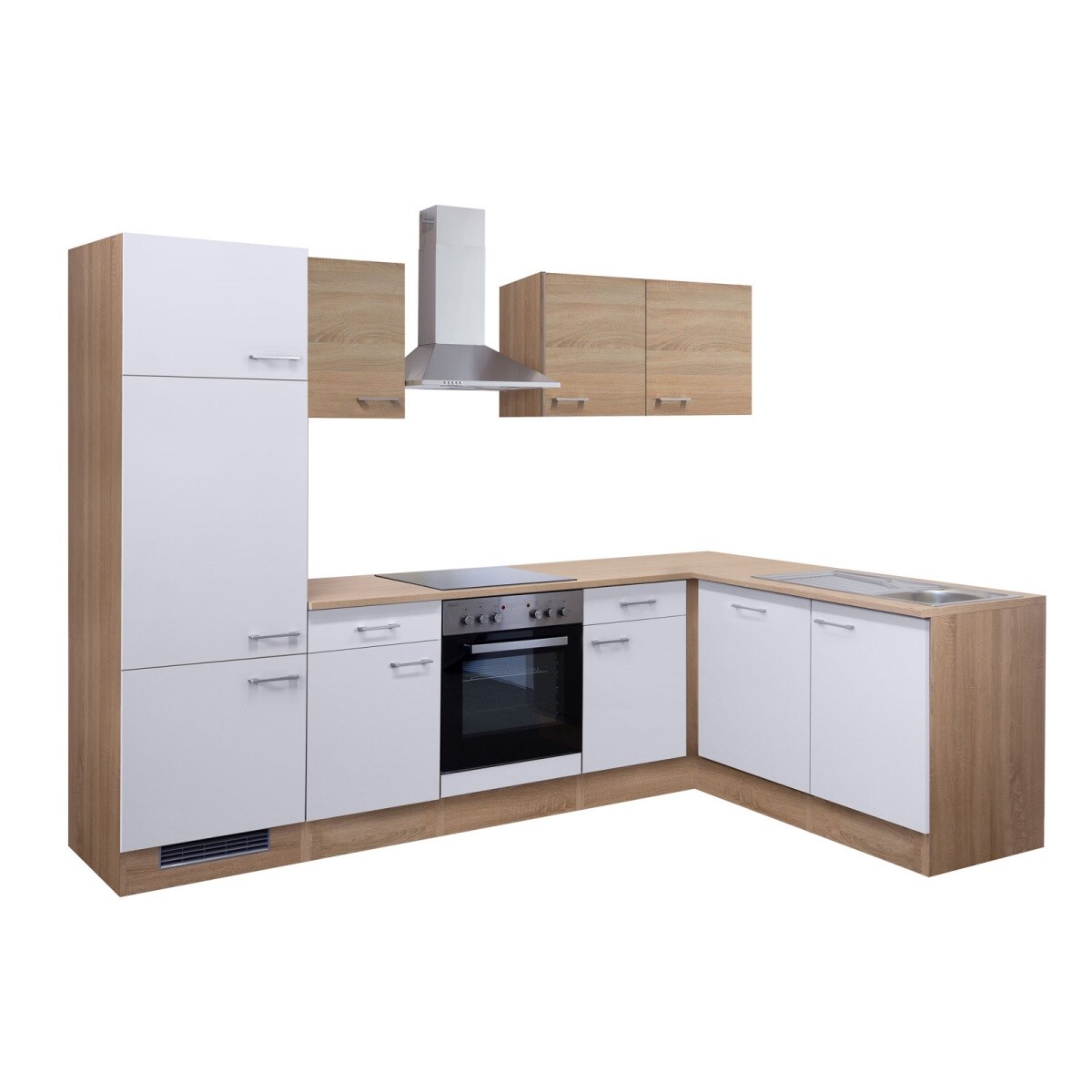 Weiß/Eiche Küchenblock Sonoma cm x Samoa ca. 170 | 280 Boss Möbel