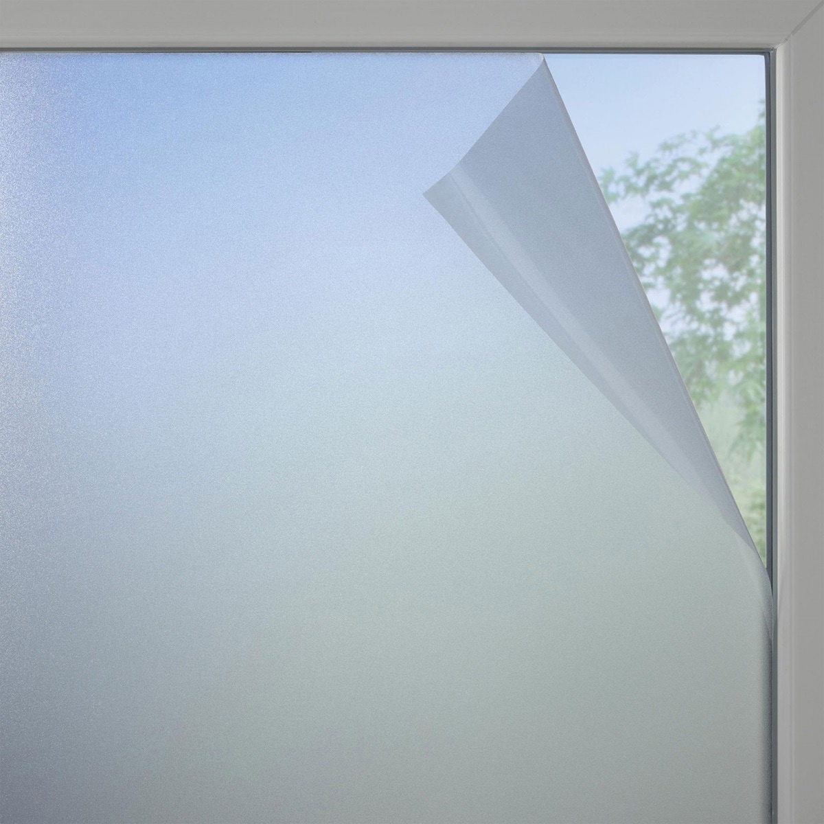 Fensterfolie Milchglas-Optik weiß-matt ca. 90 x 200 cm