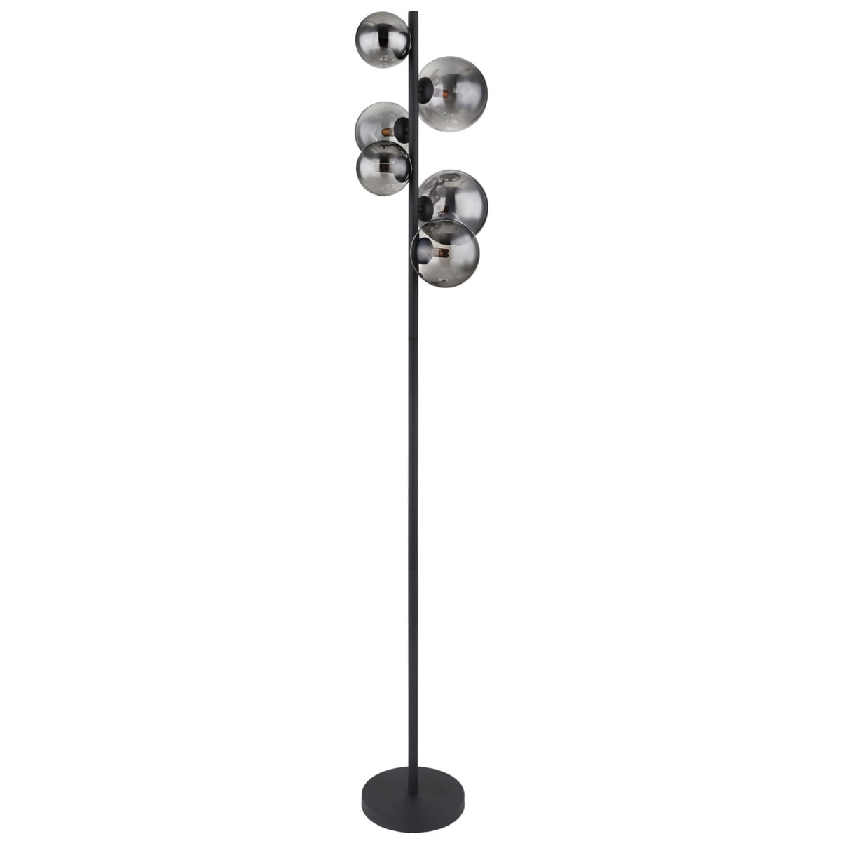 155cm schwarz 28,5x26,5cm Riha /grau Stehlampe GLOBO | Retrofit Möbel LED Boss