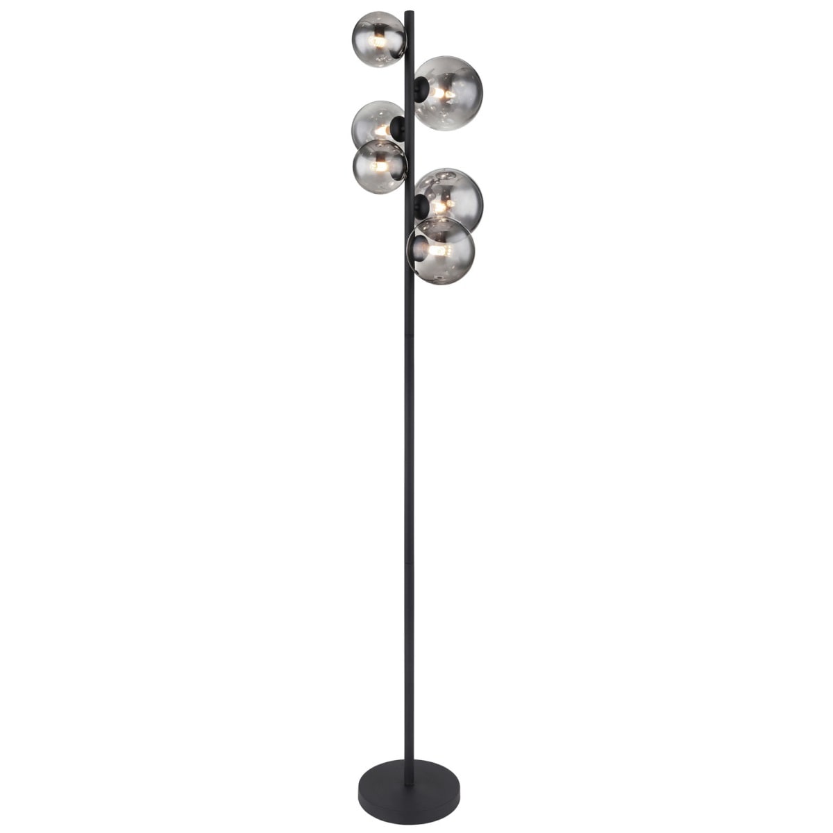 | Boss Stehlampe Retrofit LED GLOBO 28,5x26,5cm /grau 155cm Möbel Riha schwarz