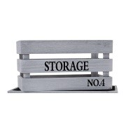 Obstkiste Storage No. 4 S Holz Grau