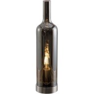 Tischlampe Bottle Glas Smokey ca. 33 x 10 cm