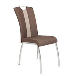 4er Set - Stuhl Tobago III Webstoff Braun