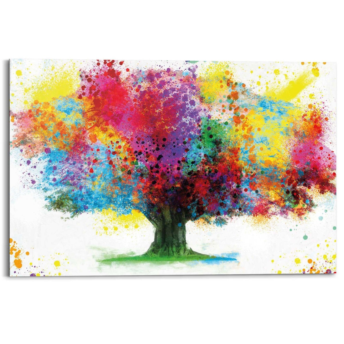 Reinders! Wandbild 90x60 cm Farbkleckse Baum Möbel 60 90 x | Boss Dekopanel cm