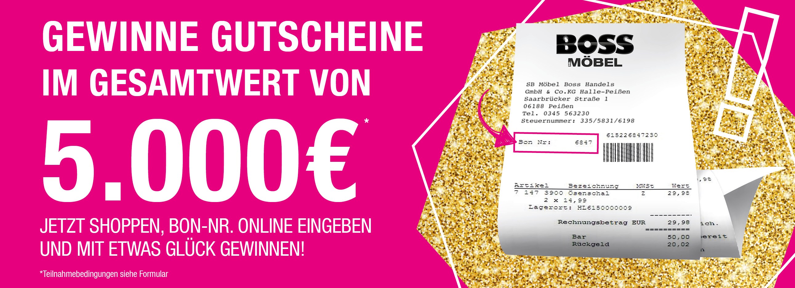 Gewinnspiel HallePeißen Möbel Boss