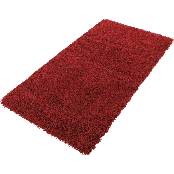 Hochflor Teppich Rot